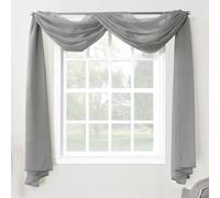 Rideau Voilage Emily n° 918 53566, Anthracite, Valance Scarf