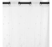 Rideau Voilage Enfant Étoiles 140x240cm Blanc