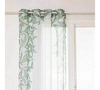 Atmosphera Voilage tamisant Ark Feuillage Vert 140 x 240 cm - Prêt à poser, 8 œillets