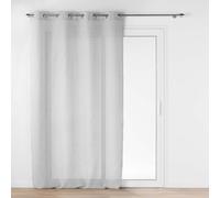 Rideau Voilage Jacquard "Ophelia" 140x240cm Gris