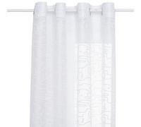 Rideau Voilage Motifs Abstraits Lazi 140x240cm Blanc