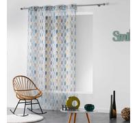 Rideau Voilage Palpito 140x240cm Blanc & Bleu