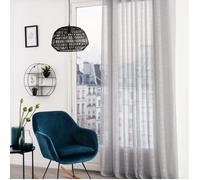 Rideau Voilage Uni ""Louis"" 140x240cm Gris