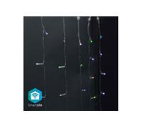 Rideau wi-fi intelligent 180 led's rgb chaud à froid 3m android / ios