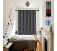 Rideaux Anti Froid 80 x 210 cm Thermique Isolant Anti Froid et Chaleur Draperies Intérieurs Modernes Lumiere Anti UV Decoration,pour Salon, Gris Foncé