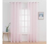 Rideaux avec broderie florale et œillets pour une décoration de fenêtre élégante