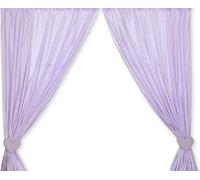 Rideaux chambre bébé - rideaux enfants - 100 % coton, lavable, lot de 2, Milo Teddybeer Lila