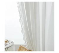 Rideaux de fenêtre transparents à volants, Rideaux à Volants Blancs, L100-200xH120-260cm(MULTIFUNCTION-1 PANEL W100XH180CM)