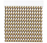 Rideaux de porte | 72 lanières en PVC et cadre en aluminium | Ideal pour l'intérieur et l'extérieur | Moustiquaire | Beige-Marron | 210 * 120