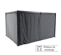 Rideaux De Tonnelle Belize Ardoise Hespéride - Gris Gris