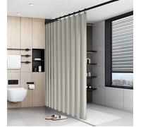 Rideaux d'Extérieur Imperméable Rideau de porte en accordéon plissé séparateur Placard Pergola Douche, 1x, Gris clair, 140x200cm