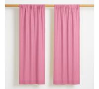 Rideaux en gaze de coton bio rose