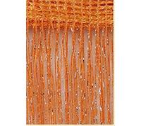 Rideaux en Perles 40 Glitter Fringe String Rideau Brillant Tassel Flash Silver Line String String Rideau Fenêtre Chambre Chambre Chambre Diviseur Porte à écran Fly Suspendre (Color : Orange, Size :