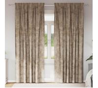 vidaXL Rideaux en Velours 2 pc Champagne 245 x 140 cm Velours