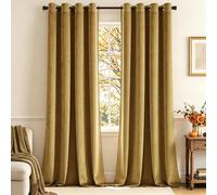 Rideaux en velours dorés, lot de 2, occultants thermiques