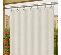 Rideaux extérieurs imperméables avec anneaux - Protection UV pour terrasse et balcon