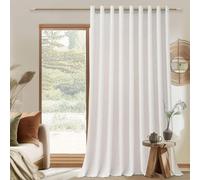 Rideaux extra larges, 300 cm de largeur - 1 pièce. Rideaux pour le salon - Tissu en lin, translucide, 225 cm de longueur
