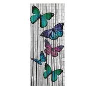 Rideaux fils - Maximex - Rideau en bambou imprimé papillons - Multicolore - 90x200 cm
