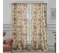 Rideaux Groenland Home - Motif Rose Antique - 1 Paire - 105 par 215 cm