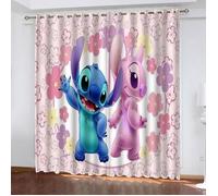 Rideaux Lilo & Stitch,Lot De 2 Rideaux Enfants,Rideau Occultant Thermiques pour Chambre Salon 80x240cm[54]