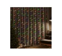 Rideaux lumineux à LED 3x3 m 300 LED Multicolore 8 fonctions