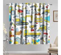Rideaux noirs pour chambre d'enfant - Décoration d'intérieur - Décoration de chambre à coucher - Impression thermique numérique - 117 x 138 cm - Multicolore