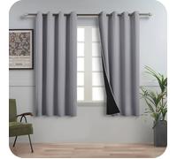 Rideaux Occultants 140X160Cm Rideaux Et Draperies Interieurs Rideau Chambre Adulte À Oeillets Bloquant Les Rayons Uv Thermiq[RO20]