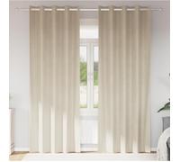 Rideaux occultants avec œillets 2 pcs Crème Velours