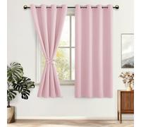 Rideaux occultants avec œillets - Lot de 2 - Rideaux thermiques - Isolation contre le froid - Rideaux pour salon et chambre - Isolation thermique