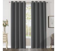 Rideaux occultants avec œillets - Rideau thermique - Protection contre le froid - Isolation phonique - Doux - Durable - Rideaux