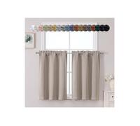 Rideaux occultants courts - Chyhomenyc - Longueur 91 cm - Largeur 76 cm par panneau - Vendus par paire
