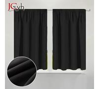 Rideaux occultants courts modernes pour chambre d'enfants salon rideau occultant dans la cuisine Rideaux écran Cortinas isolé Grey