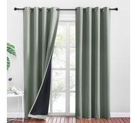 Rideaux occultants en 100 % polyester - Lot de 2, 140 cm x 240 cm, store occultant
