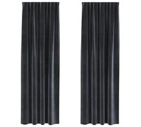 Rideaux occultants en velours, lot de 2, pour chambre à coucher et salon