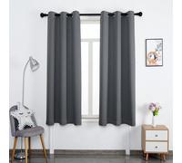 Rideaux occultants gris foncé, isolants