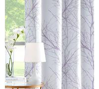 Rideaux occultants Lila pour chambre à coucher, modèle "90 Drop", rideaux de porte-fenêtre pour salon, rideaux thermiquement isolants, rideaux pour salle à manger (lot de 2)