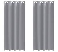 Rideaux occultants modernes - vidaXL - Gris clair - 260x140 cm - Polyester - Occultation 80%-90% - Tissage triple