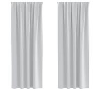 Rideaux occultants modernes - vidaXL - Gris pâle - 260x140 cm - Occultation 80%-90% - Polyester