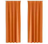 Rideaux occultants modernes - vidaXL - Orange vif - 260x140 cm - Occultation 80%-90% - Polyester
