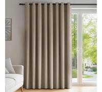 Rideaux occultants opaques, œillets, thermocurtines, chambre à coucher, salon, 214x254 cm, couleur taupe, 1 pièce