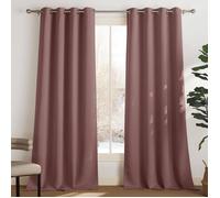 Rideaux occultants - PONY DANCE - 140 x 245 cm - Rose - 2 pièces - Isolation thermique