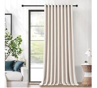 Rideaux Occultants Thermique Beige Grande Largeur 200(L) X225(H) Cm, 1 Pièce, Rideau Thermique Anti Froid Separation De Piec[RO43]