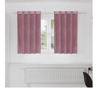 Rideaux occultants - Velours rose foncé - 2 pcs - Œillets - Intérieur - Chic