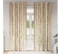 Rideaux occultants velours VidaXL 2 pcs crème 225 x 140 cm