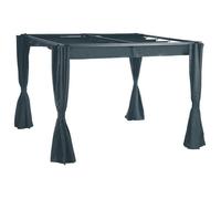 Rideaux pour tonnelle PALMEIRA Ardoise 3 x m - Polyester Hespéride
