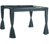 Rideaux pour tonnelle PALMEIRA Ardoise 3 x m - Polyester Hespéride
