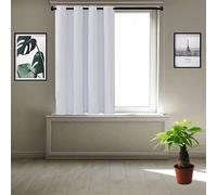 Rideaux sur Mesure 240 x 80 cm Double Rideau Isolant Anti-Bruit, Économie D'Énergie, Draperies Intérieurs Modernes Lot de 1 Rideau,pour Salon, Blanc