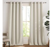 Rideaux thermiques isolants occultants - Rideaux pour salon et chambre à coucher avec œillets - Design moderne
