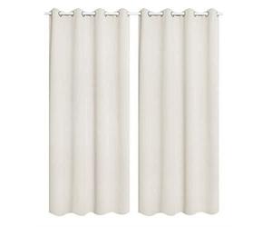 Rideaux - WOLTU® - VH5865cm-2 - 2 pièces - Occultants - 135x245cm - Crème