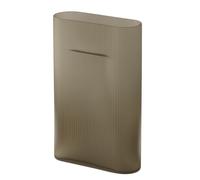 Ridge Vase Muuto Verre dépoli Taupe H 35 cm - 5713292833403